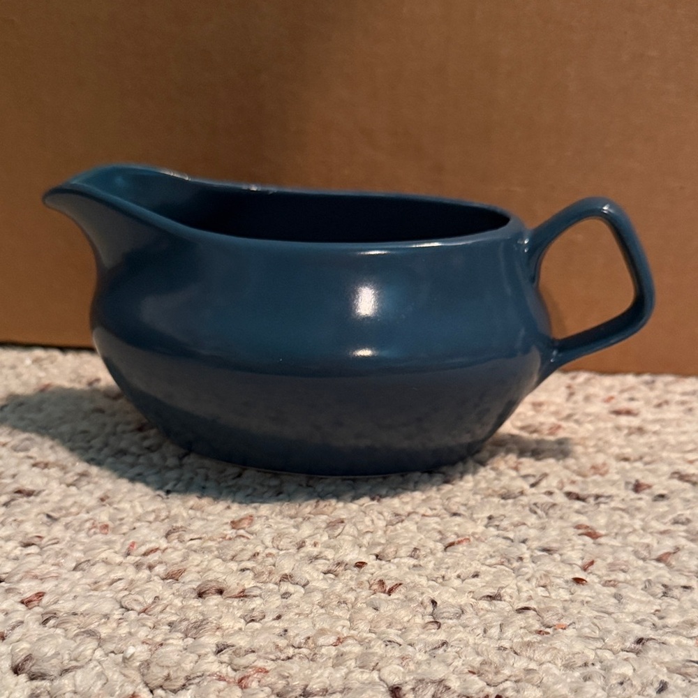 Homer Laughlin Blue Gravy Boat
